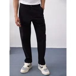 UNSTD Men Classic Mid-Rise Regular Fit Cargos Trousers-picture-34