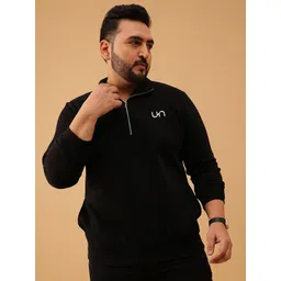 UNSTD Men Mock Collar Full Sleeves Pullover Sweatshirt-picture-28