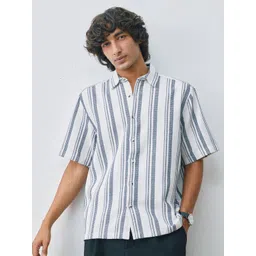 UNSTD Men Multi Stripes Striped Casual Shirt-picture-38