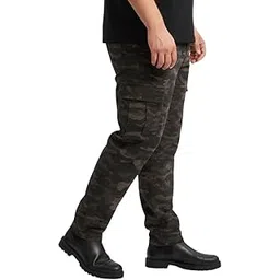 unstd Men Plus Size Stretchable Cargo Trousers-picture-21