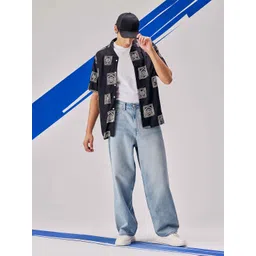 UNSTD Men Printed Cuban Collar Shirt-picture-34