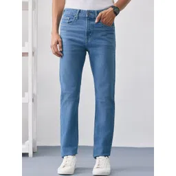 UNSTD Men Regular Fit Mid-Rise Light Fade Stretchable Jeans-picture-11