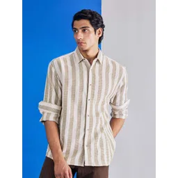 UNSTD Men Textured Stripe Casual Shirt-picture-33