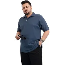 unstd Plus Size Men’s Regular Fit Polo T-Shirt-picture-19