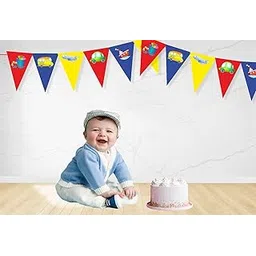 Untumble Transport Theme Birthday Party Decoration for Kids Birthday Parties | 10 Feet Transport Theme Flag Banner | Vehicle Theme Birthday Decoration for Boys & Girls (Artboard Paper, 10 feet)-picture-36
