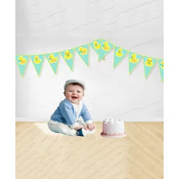 Untumble Duck Theme Birthday Decoration Flag Banner 304 cm long Pack of 1-picture-20