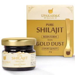 Upakarma Ayurveda Pure Shilajit Resin Form with Gold Dust,  20 g -picture-29