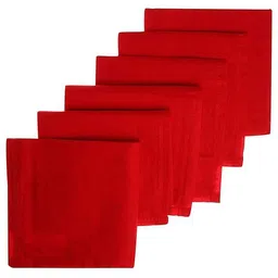 UPAREL Premium Cotton Handkerchief for Men - Red ["Red"] Handkerchief-picture-23
