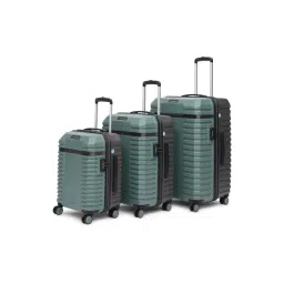 Uppercase Blaze Green Textured Hard Trolley Bag - Set of 3-image-14
