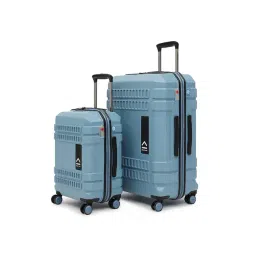 Uppercase Blue Hard Cabin Trolley Bag Small And Large-picture-34