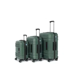 Uppercase Bullet Green 8 Wheel Hard Trolley Bag - Set of 3-picture-23