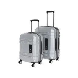 Uppercase Bullet Silver Textured Trolley Bag Pack of 2-picture-10