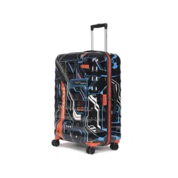 Uppercase Cyber Punk Black 8 Wheel Large Hard Trolley Bag - 53 cm-picture-16