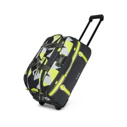 Uppercase Nova Yellow Printed Large Duffle Trolley Bag-picture-27