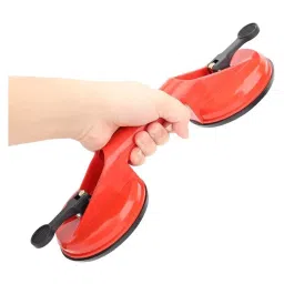 uptodateprouducts Double Vacuum Suction Cup Glass Lifter Plastic Body With Rubber Suction Pads Red-picture-41