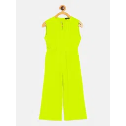 Uptownie Lite Kids Neon Green Regular Fit Jumpsuit-picture-10