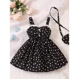 UPTREND VESTURE Girls Black Polyester Dresses-picture-26