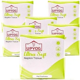 UPYOG 1-Ply Tissue Paper Napkins - 600 Pulls, Pack of 6 | Soft & Absorbent Disposable Napkins for Parties, Events, Dining, Weddings, Birthdays | Bulk Premium Paper Napkins-picture-25