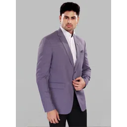 UR ETHICS Solid Single Breasted Blazer-picture-29