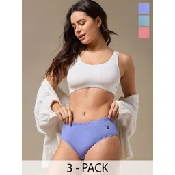 URBAN ADVENTURE Pack Of 3 Anti Microbial Hipster Briefs 3UAW-001(ROSE-LAVENDER-ICE BLUE)-picture-20