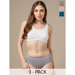 URBAN ADVENTURE Pack Of 3 Mid-Rise Hipster Briefs 3UAW-001(SKIN-GREY-LAGOON)-picture-17