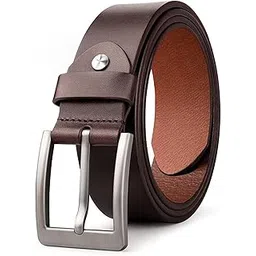 urban alfami Genuine leather Belt for Men | Formal/Casual (BROWN TM-19, 34)-picture-39