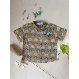 Urban Birdie Boys Comfort Floral Printed Casual Shirt-picture-35