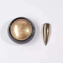 URBAN BOX Colors Chrome Nail Powder Set, Glitter Metallic Mirror Effect for Nails Art Design 3D Holographic Color Pigment Powder (Antique Gold #17)-picture-40