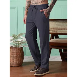 Urban Buccachi Men Comfort Mid-Rise Relaxed Fit Flat-Front Regular Trousers-picture-42