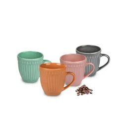 Urban Chef Multicolor Ceramic Handcrafted Microwave Safe Tea Cup - Set of 4-picture-11