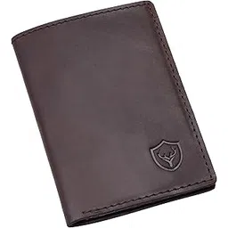 urban crew Men Full Grain Leather Slim Wallet Small Minimalist Thin Wallet Front Pocket Design Wallet Bifold RFID Blocking Card Holder Genuine Leather for Men Wallet [ Brown ] (Brown)-picture-32