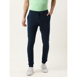 Urban Dog Men Navy Blue Slim Fit Knitted Cotton Track Pant-picture-28