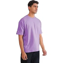 urban flaunt Oversized Drop Shoulder Relaxed Loose Fit Cotton T-Shirt for Women and Men-picture-17