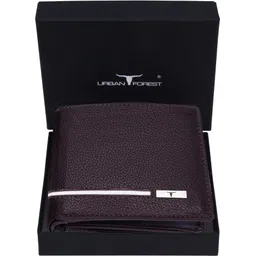 urban forest Men Casual, Formal, Travel Brown Genuine Leather RFIDWallet image 1