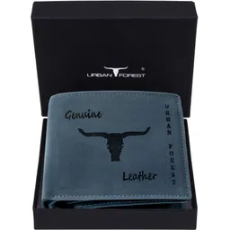 urban forest Men Blue Genuine Leather Wallet - Mini-picture-38