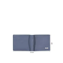 URBAN FOREST Men Blue Leather Two Fold Wallet image 2