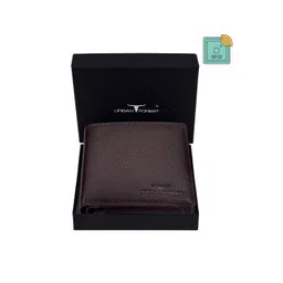 URBAN FOREST Men Brown Leather Two Fold Wallet-picture-36