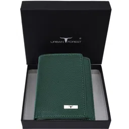 urban forest Men Casual Green Genuine Leather RFID Wallet-picture-34
