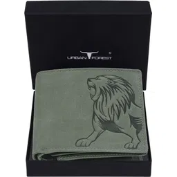 urban forest Men Casual Green Genuine Leather RFIDWallet - Regular Size-picture-40