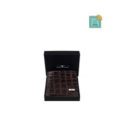 URBAN FOREST Men Checked Textured Leather RFID Two Fold Wallet-picture-34