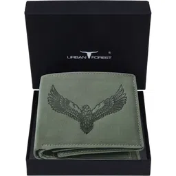 urban forest Men Green Genuine Leather RFIDWallet - Regular Size-picture-20