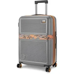 urban jungle by Safari, Premium Medium(65 Cm) Trolley Bag, Polycarbonate Check-in Suitcase with 8 Silent Wheel and TSA Lock, Hardside Travelling Luggage for Both Men & Women (Ash Grey)-picture-14