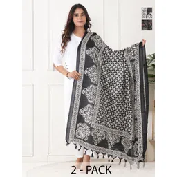 URBAN KANYA Selection Of 2 Floral Printed Pure Silk Dupattas-picture-27