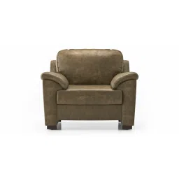 urban ladder create Farina 1 Seater Luxury Italian Leather Sofa In Antique Moss-picture-13