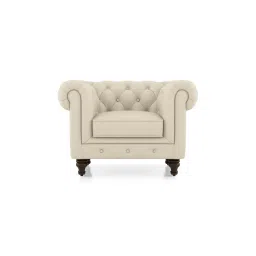 urban ladder create Winchester 1 Seater Premium Italian Leather Sofa In Creme Fraiche-picture-14