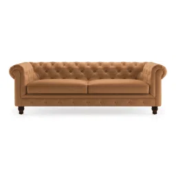 urban ladder create Winchester 3 Seater Half Leather Sofa in Mustard Colour-picture-32