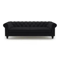 urban ladder create Winchester 3 Seater Leather Sofa in Licorice Colour-picture-36