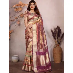 Urban Pallu Woven Design Fusion Saree-picture-11