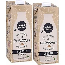 Urban Platter OatWOW Classic Oat Beverage, 1L [Pack of 2] [Plant-Based / Milk Alternative]-image-44