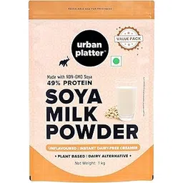 Urban Platter Soy Milk Powder, 1kg (Dairy-Free Creamer | Instant | High-Protein | Unflavoured | Unsweetened)-image-35